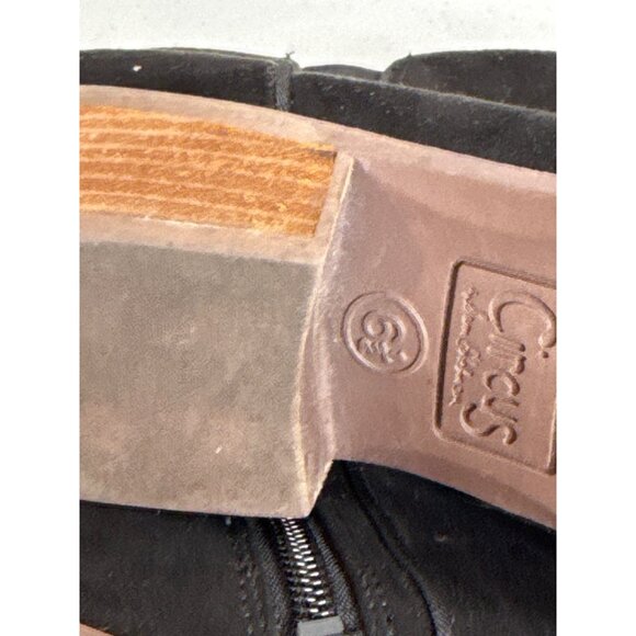 Circus by Sam Edelman Black Suede Ankle Booties Women’s 6.5 - Picture 12 of 13